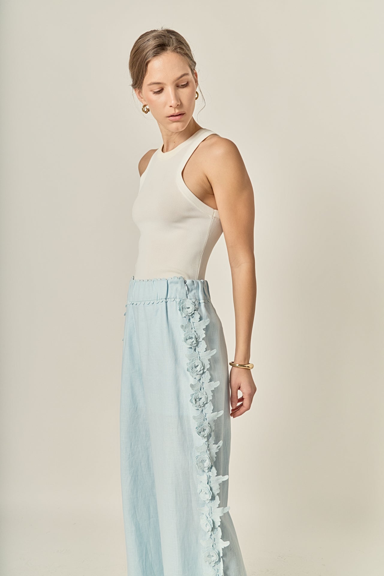Flower Detail Pants