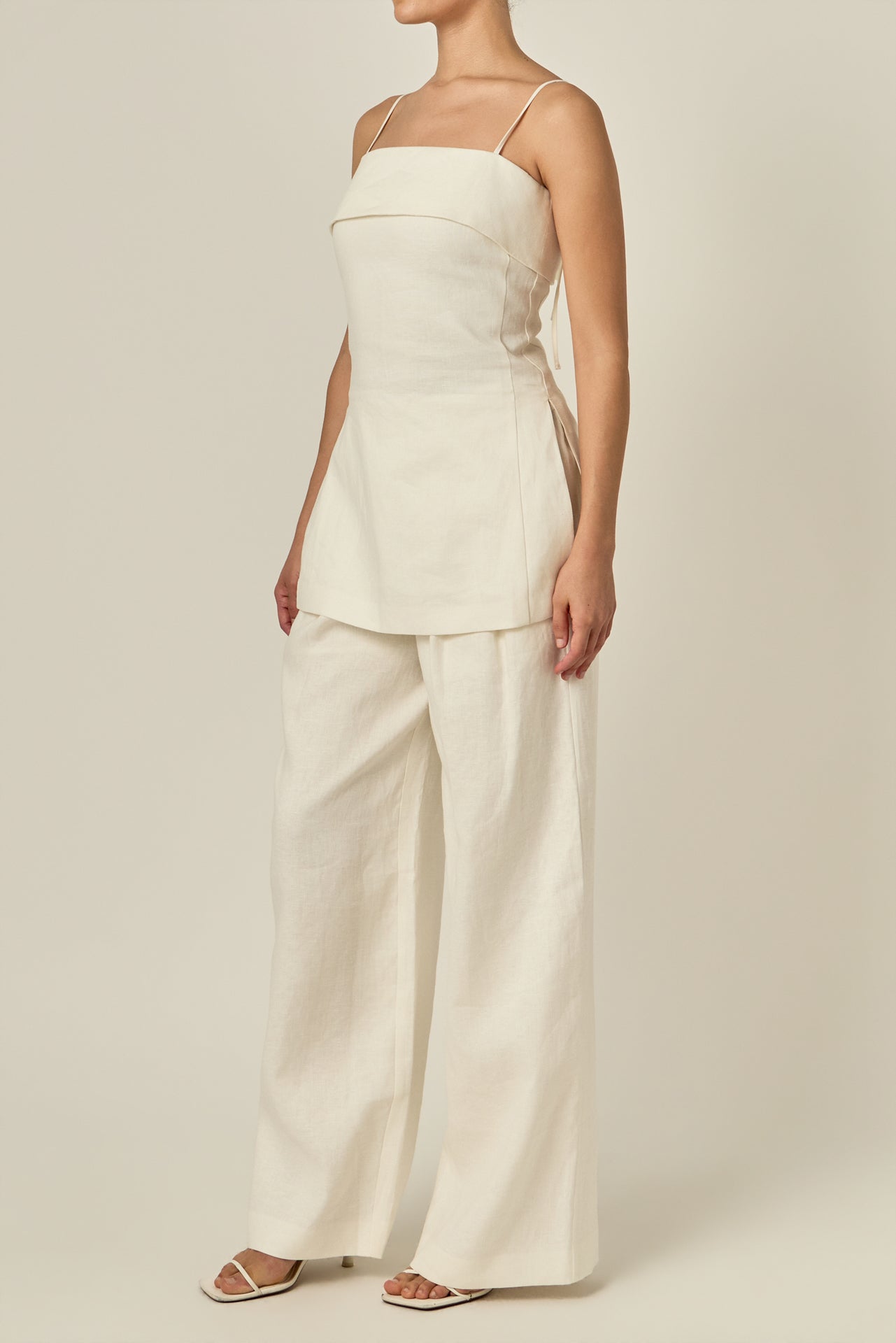 Linen Sleeveless Tunic Top