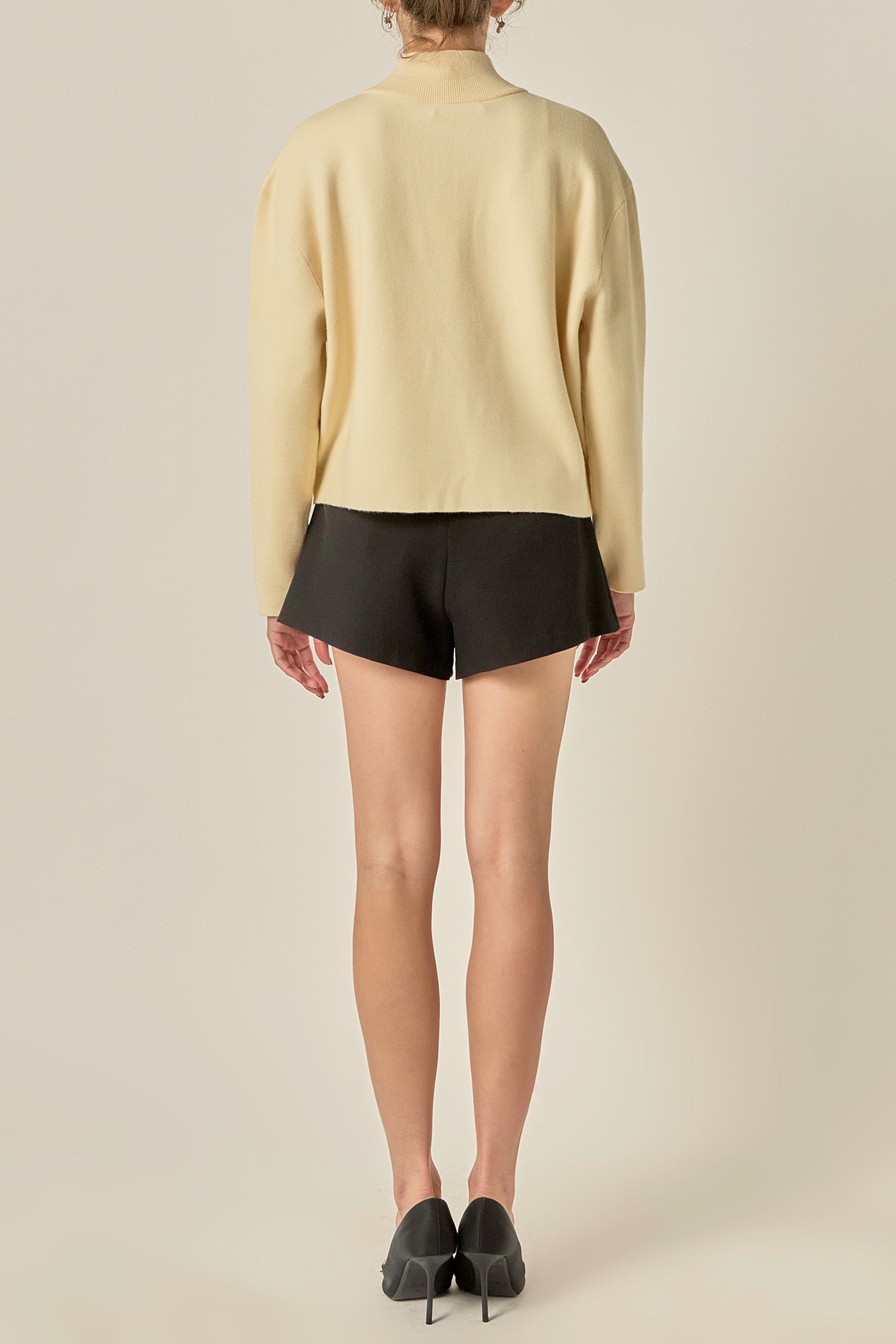 Quarter-Zip Knit Sweater