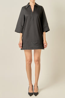 Ric Rac Trim Tunic Dress