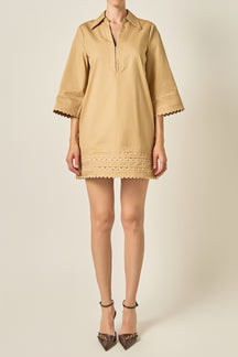Ric Rac Trim Tunic Dress