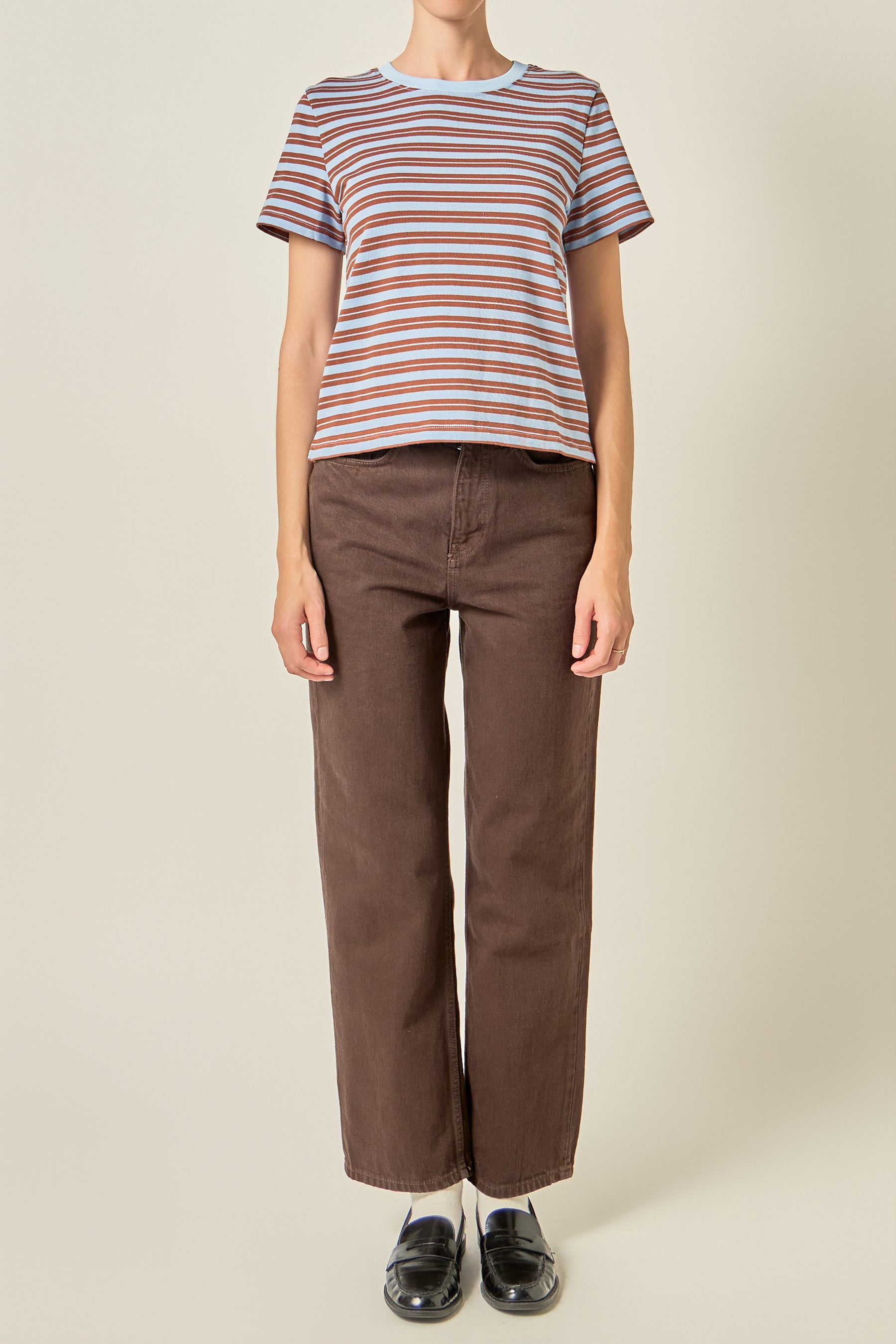 Striped Crewneck Tee