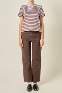 Striped Crewneck Tee