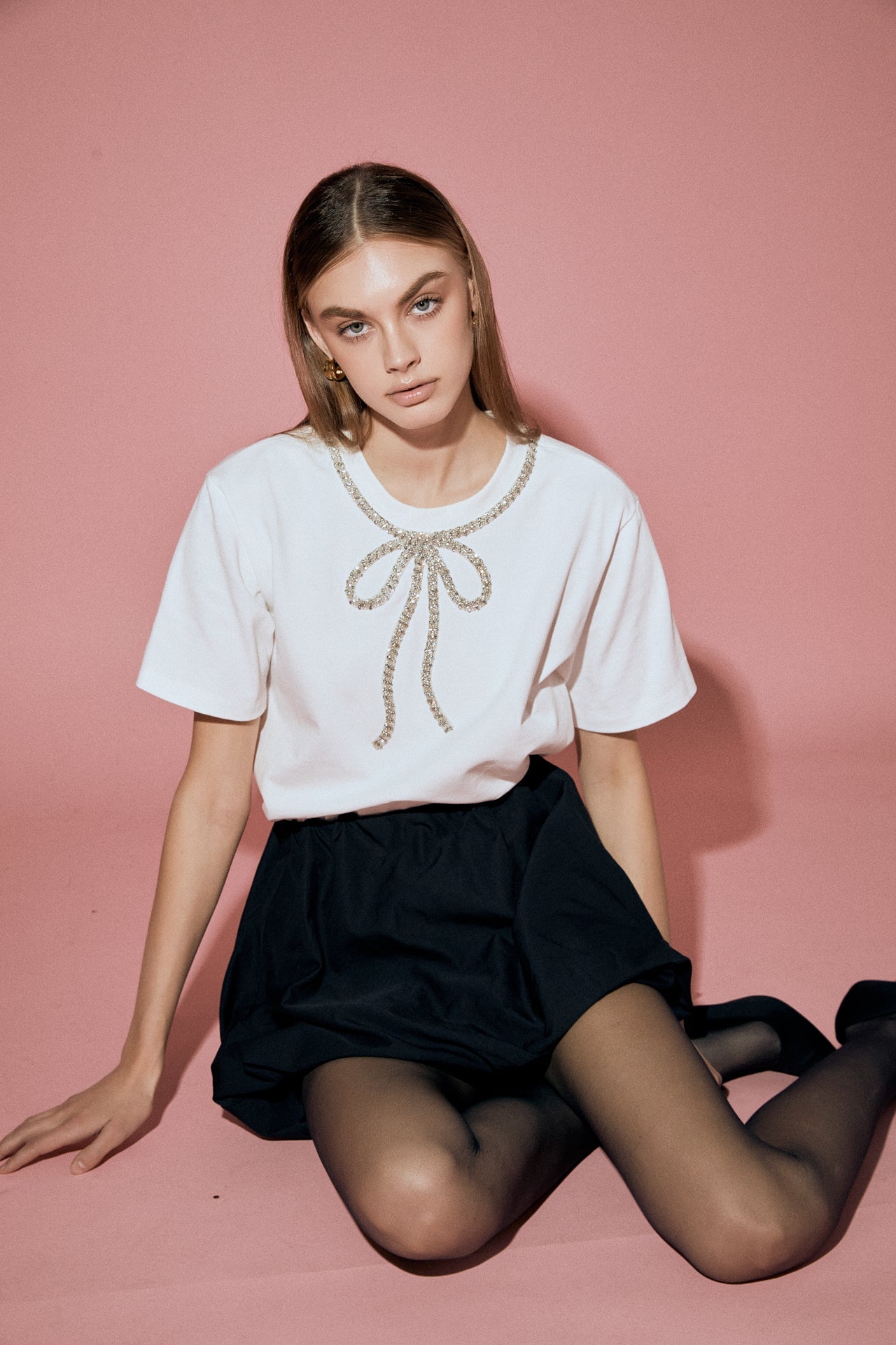 Bow Bead Detail Top