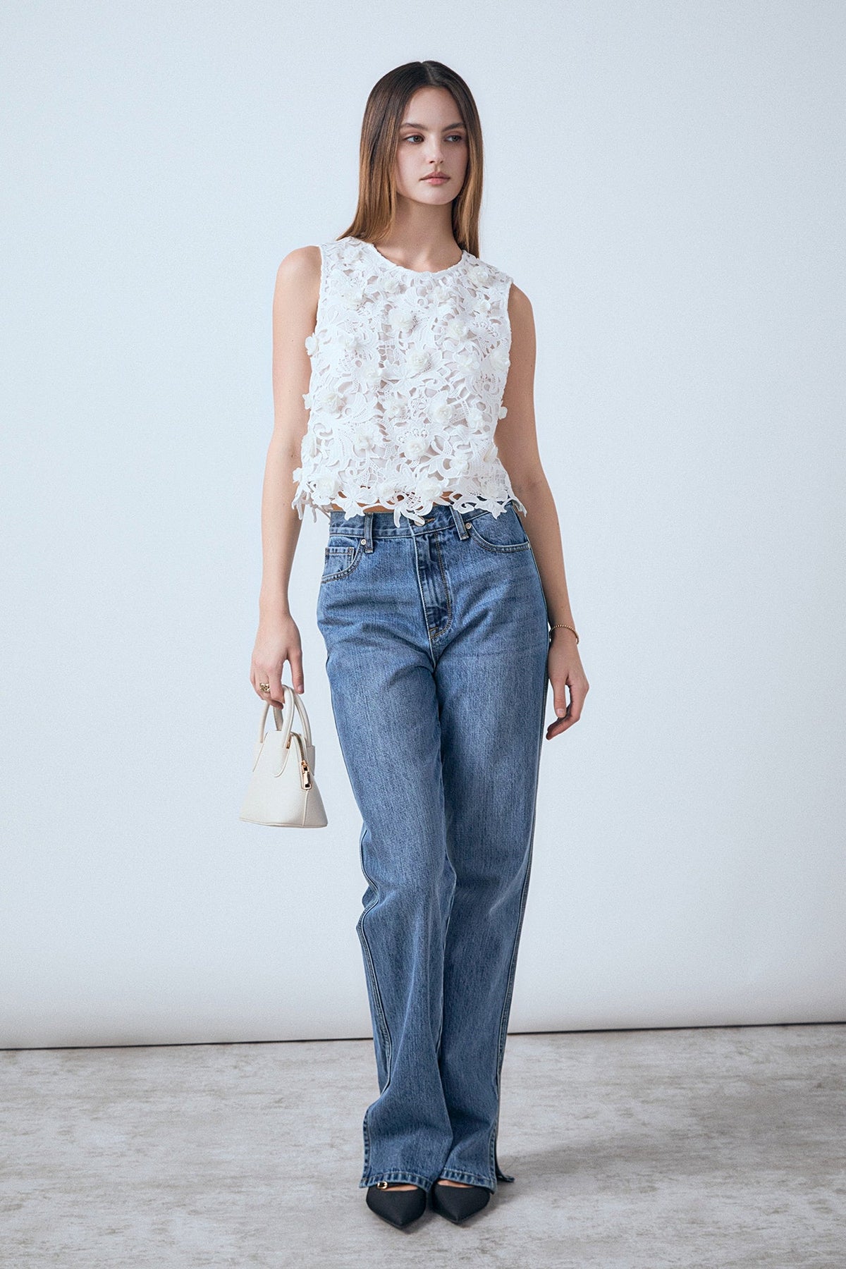 Embellished Sleeveless Top