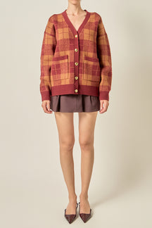Check Cardigan