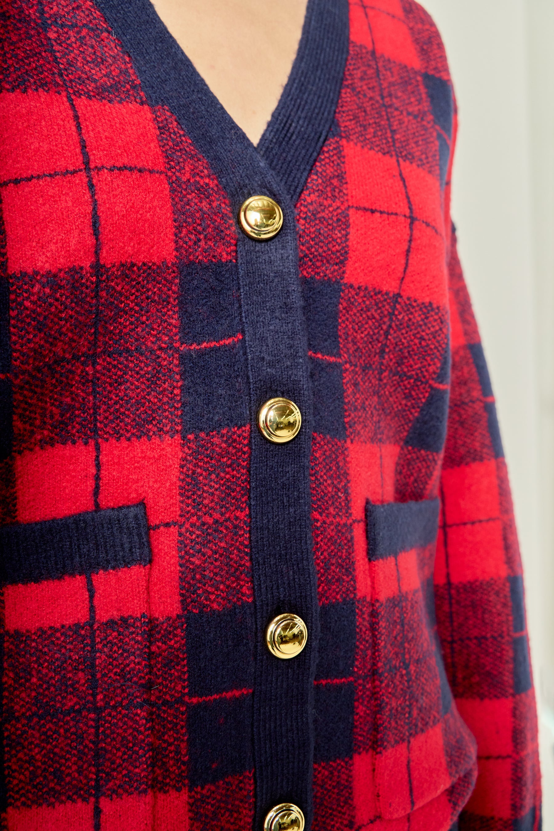 Check Cardigan