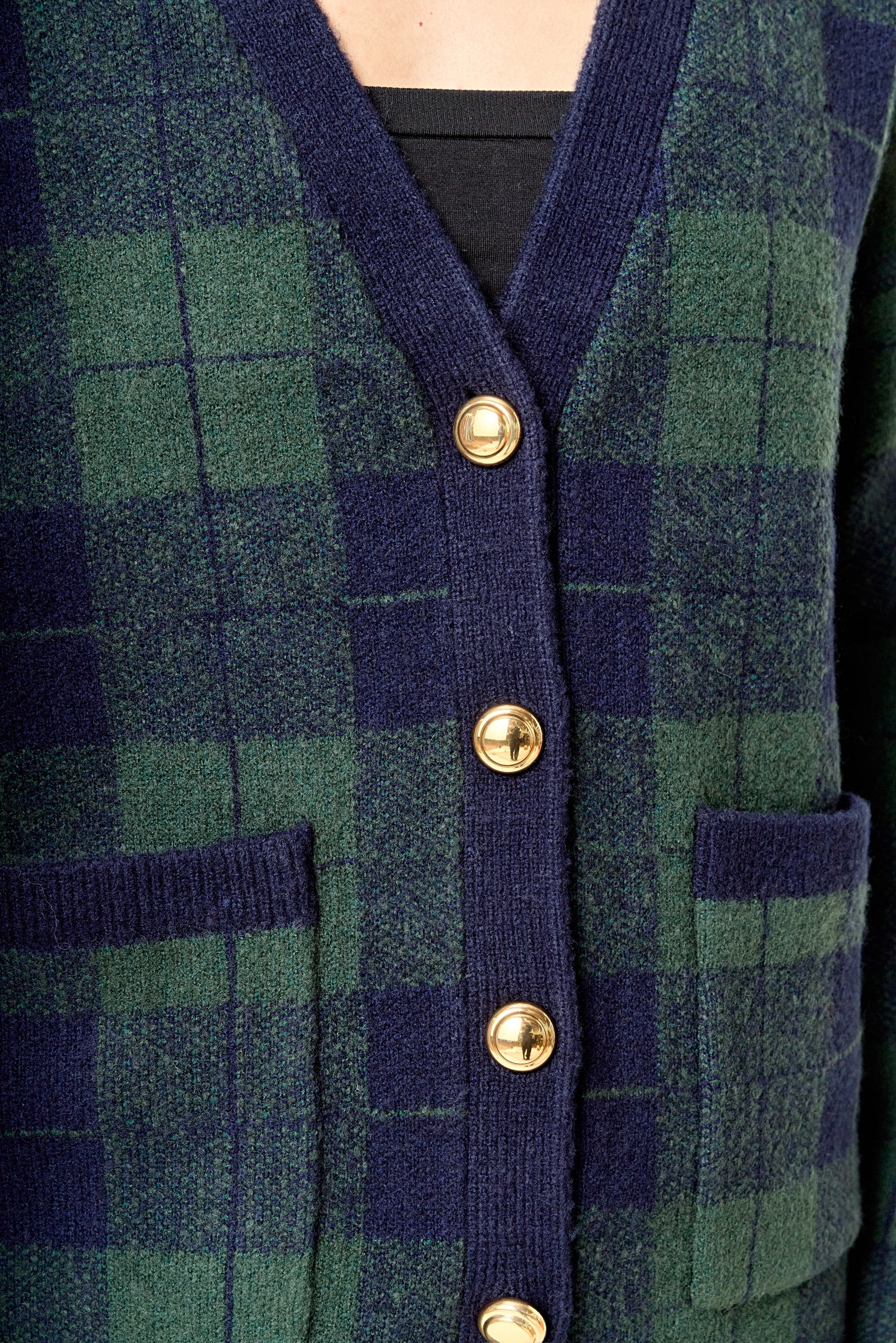 Check Cardigan