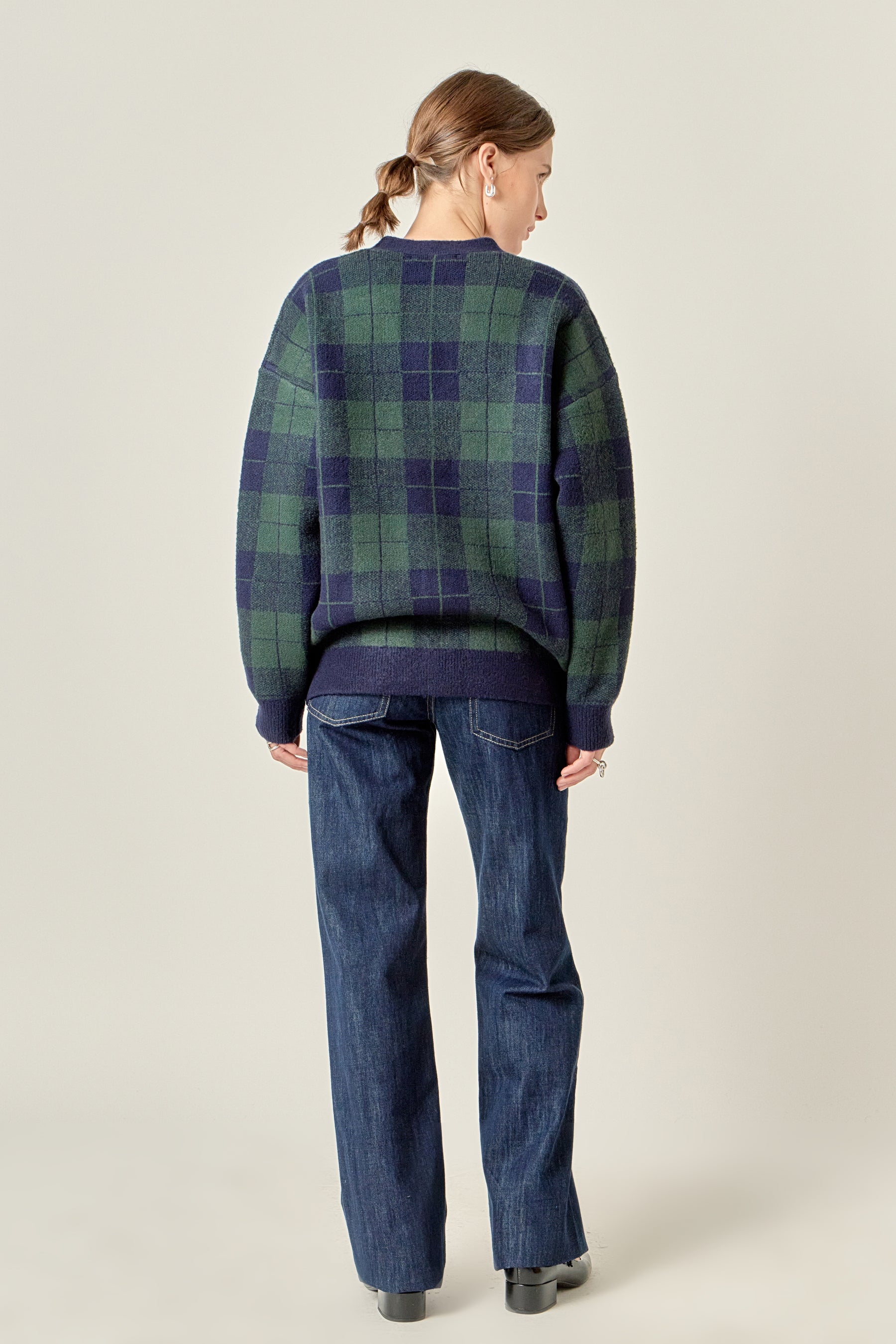 Check Cardigan