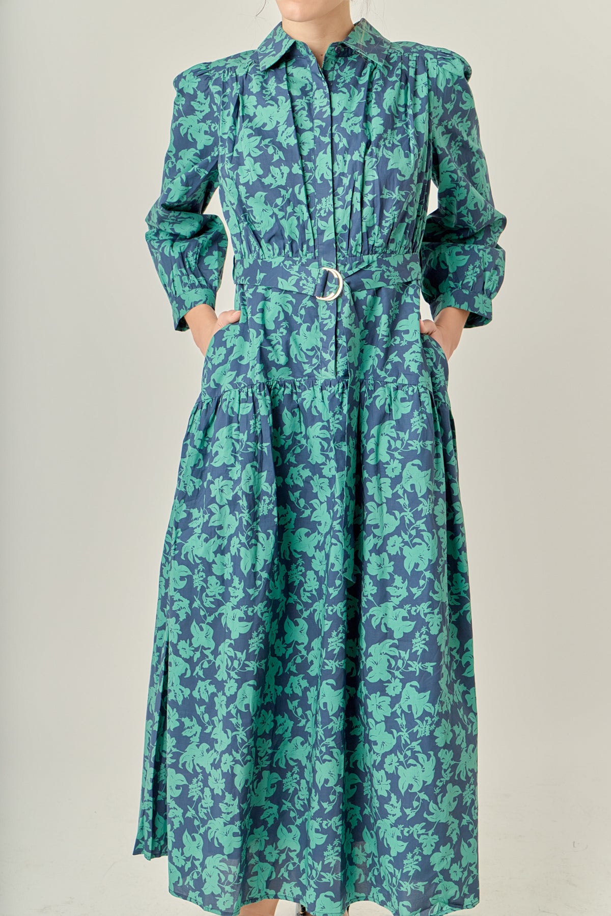 Fall Printed Midi Dress