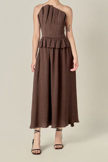 Modern Muse Pleated Midi Dress