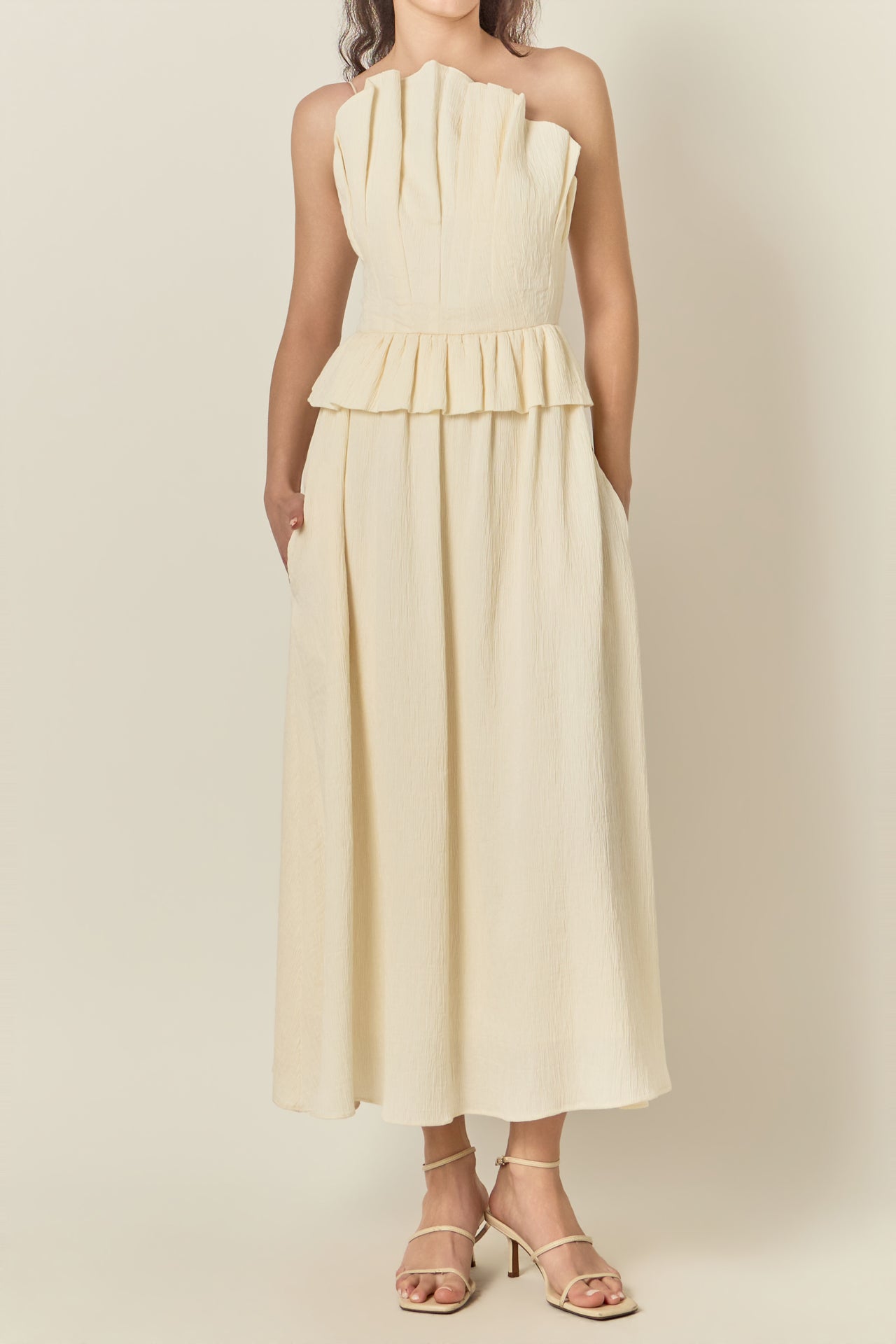Modern Muse Pleated Midi Dress