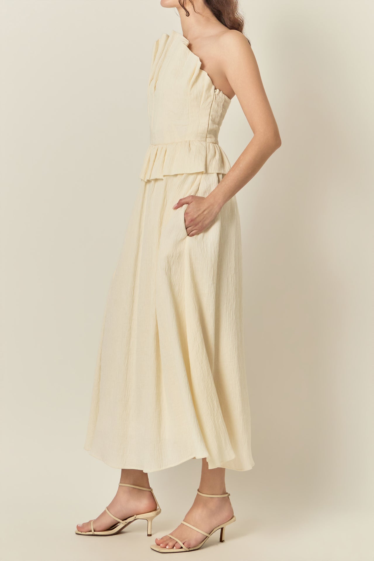 Modern Muse Pleated Midi Dress