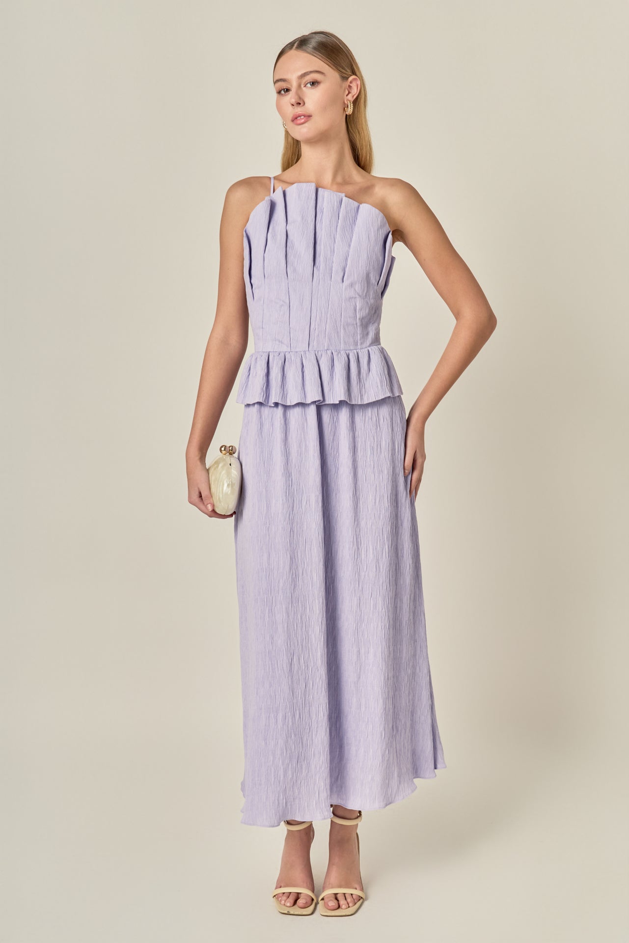 Modern Muse Pleated Midi Dress