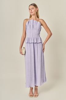 Modern Muse Pleated Midi Dress