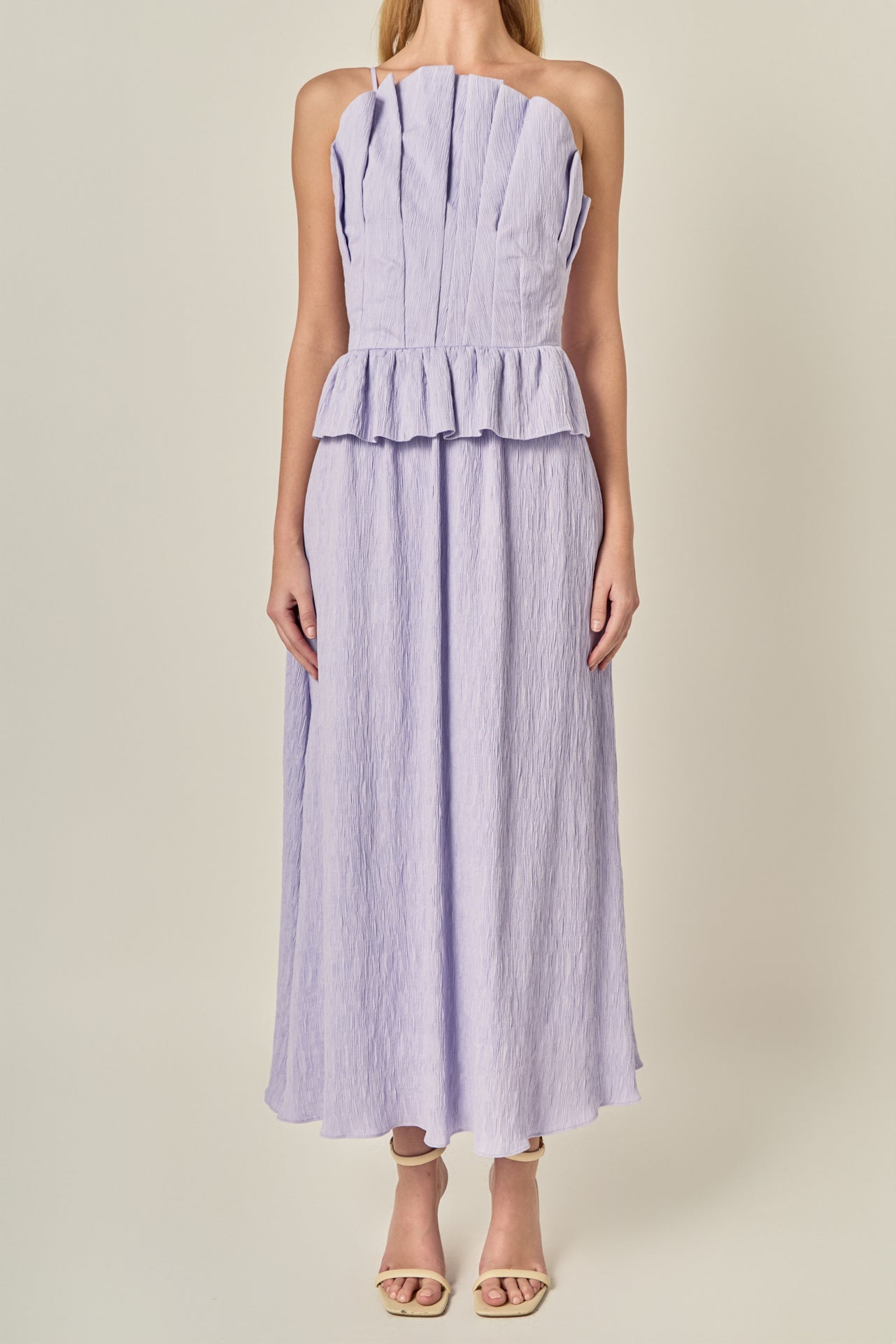 Modern Muse Pleated Midi Dress