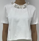 Beaded Pearl Detail Top