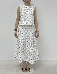 Floral Beaded Sleeveless Top