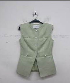 Long Vest with Button Details