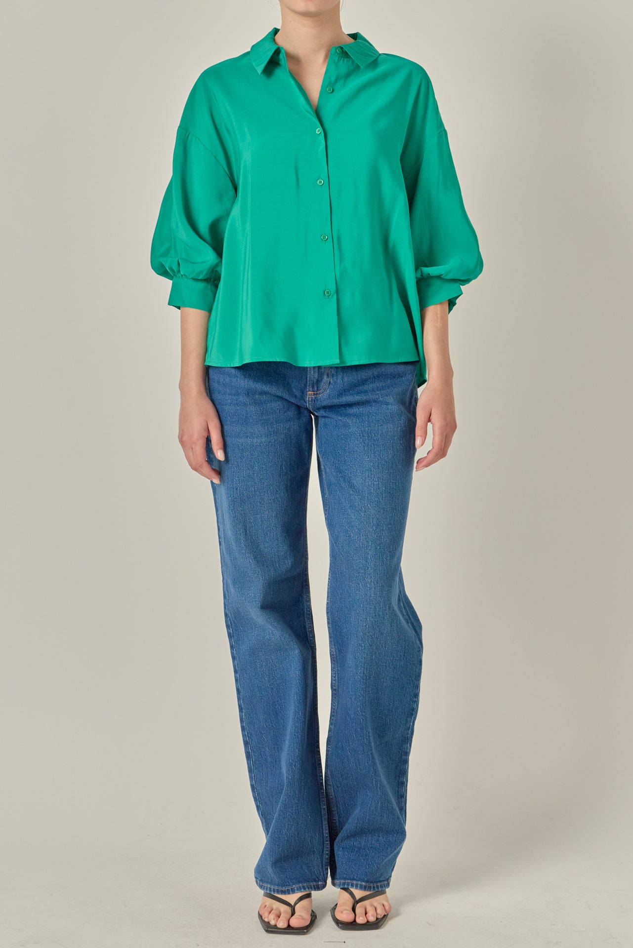 Balloon Sleeve Blouse