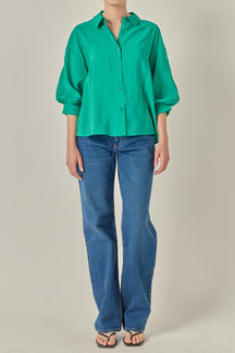 Balloon Sleeve Blouse