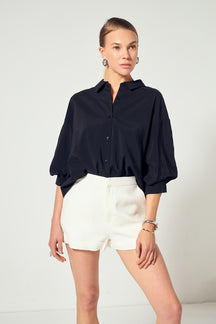 Balloon Sleeve Blouse