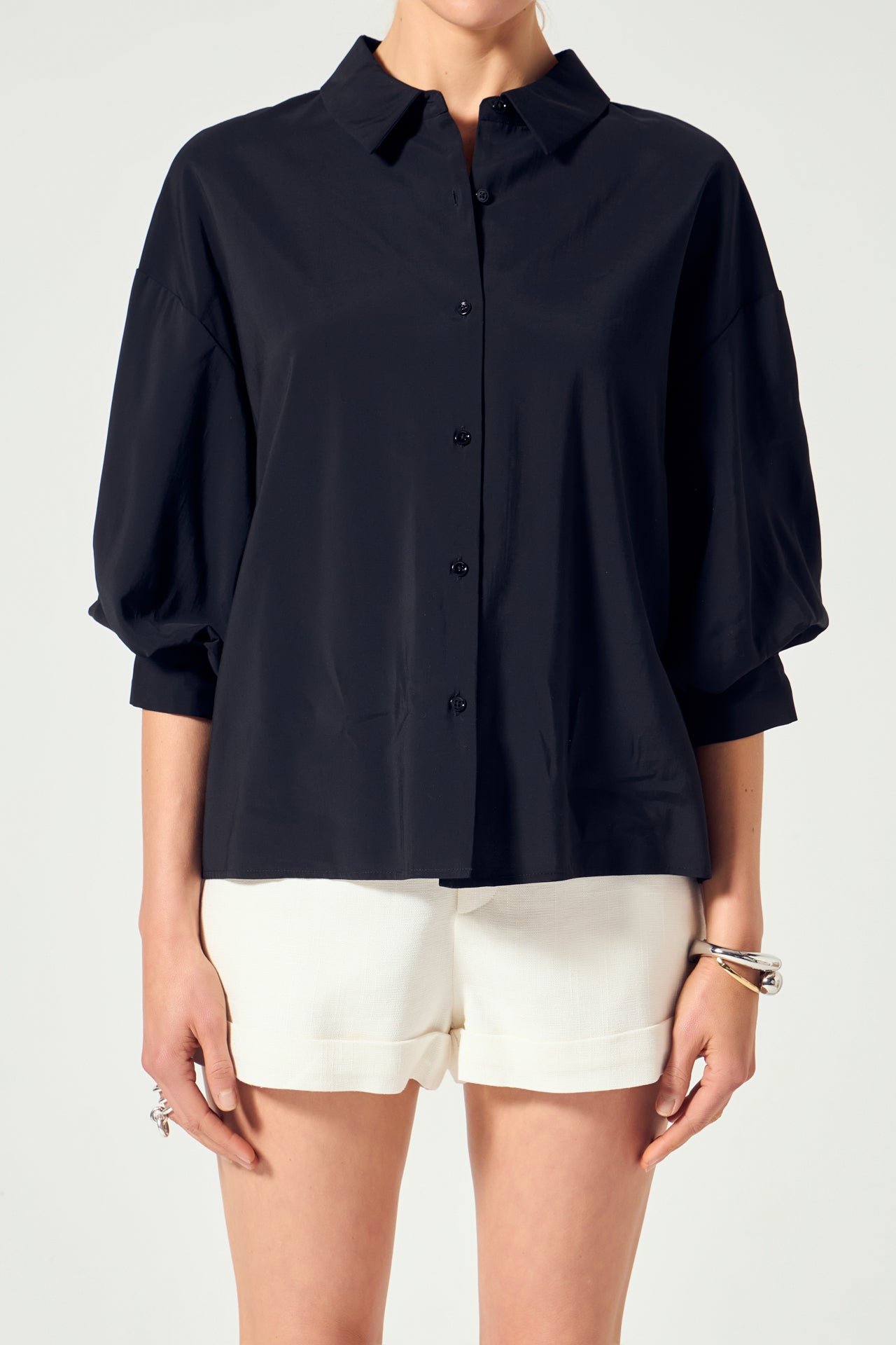 Balloon Sleeve Blouse