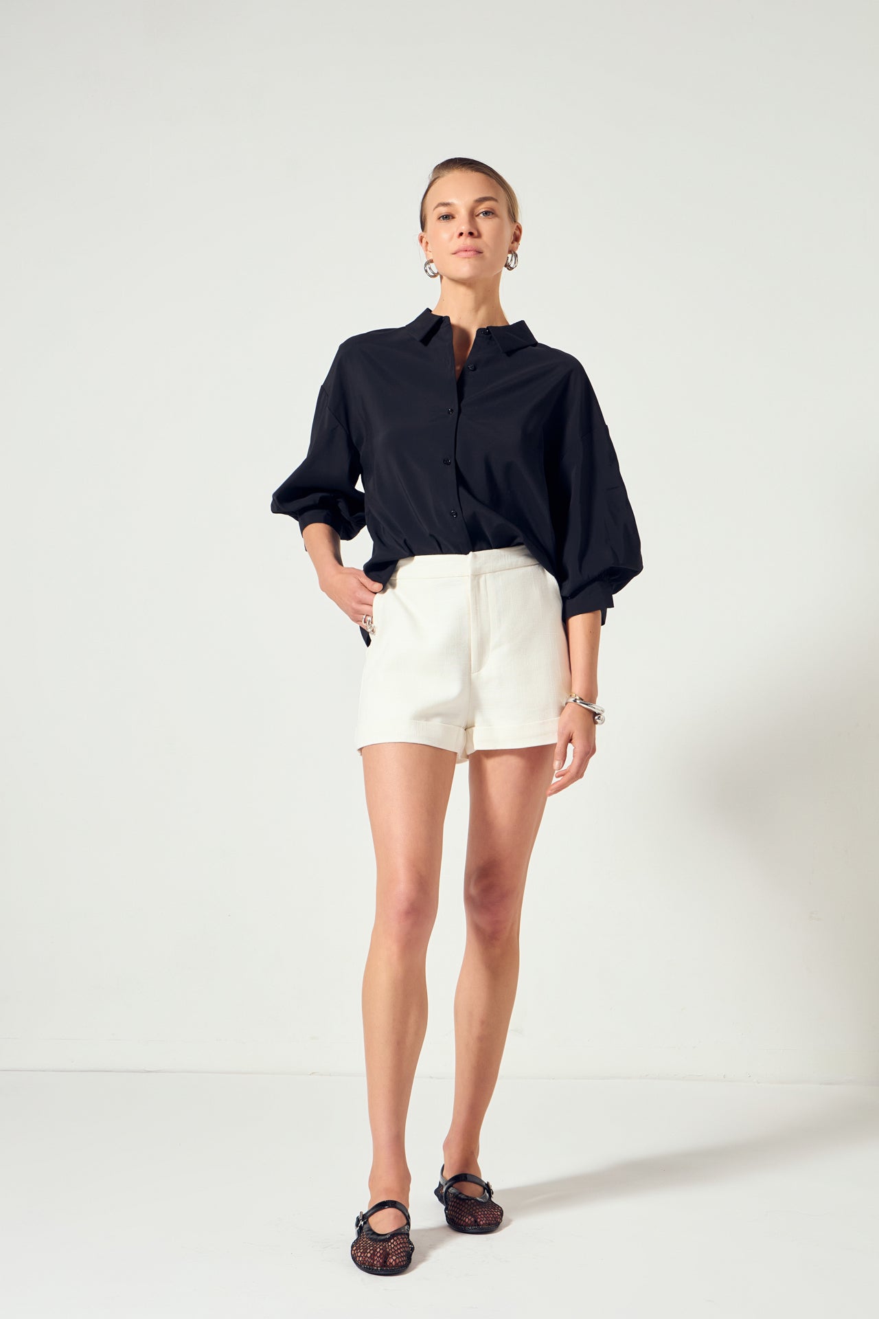 Balloon Sleeve Blouse