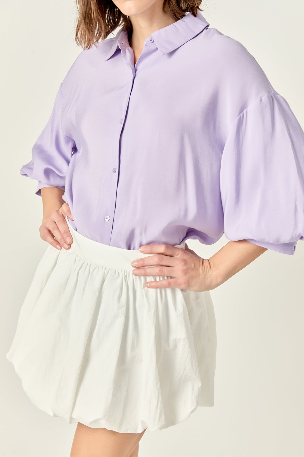 Balloon Sleeve Blouse