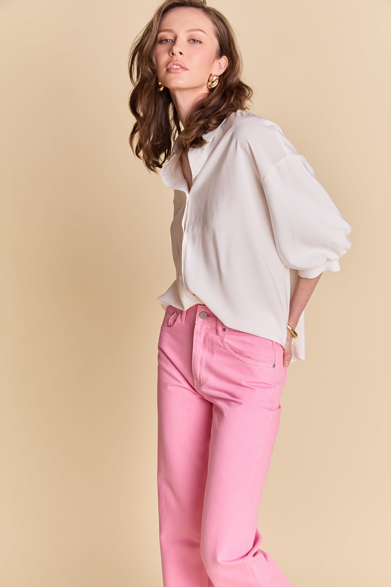 Balloon Sleeve Blouse