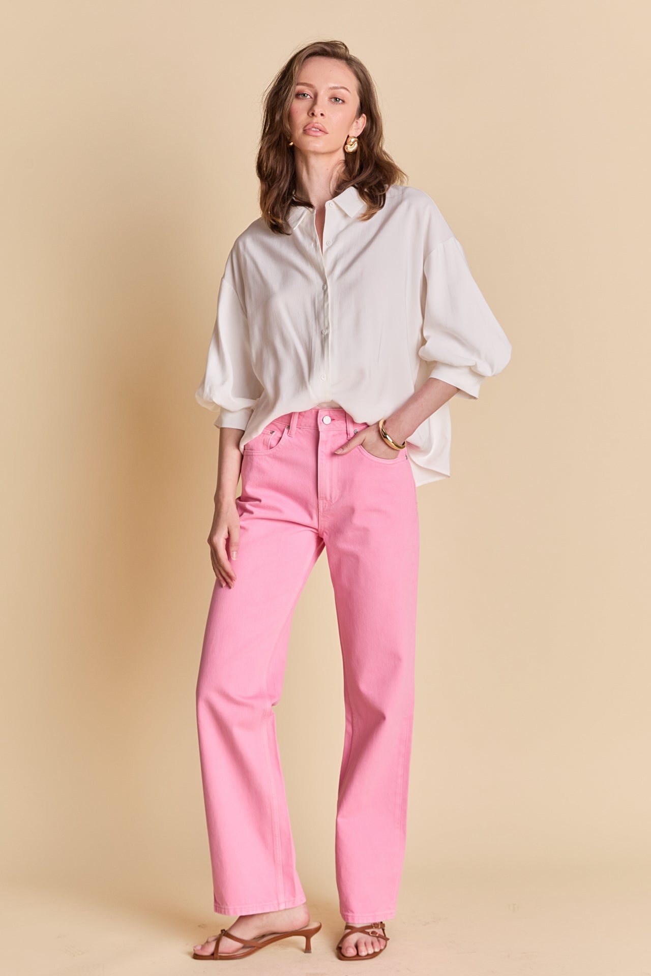 Balloon Sleeve Blouse