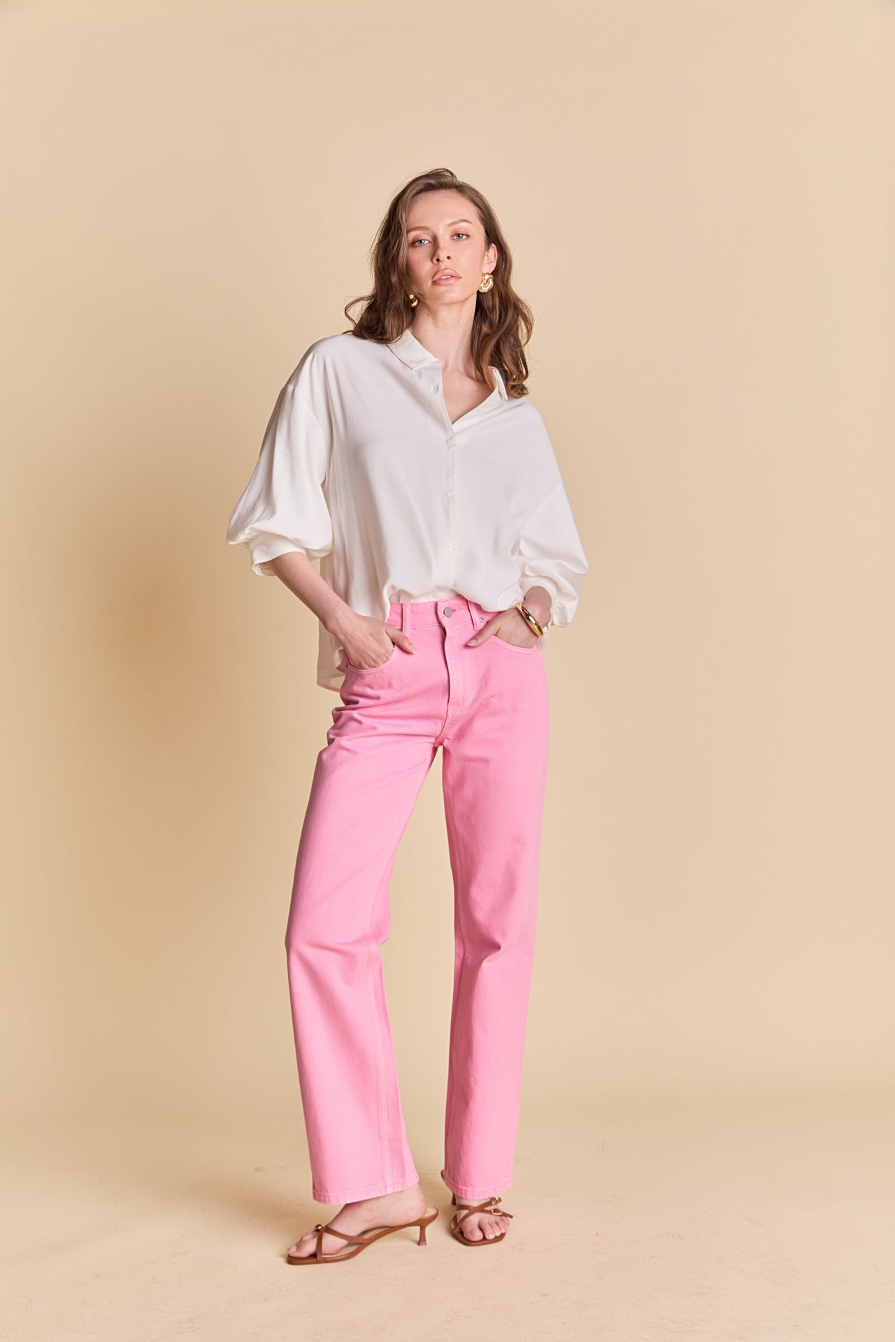 Balloon Sleeve Blouse