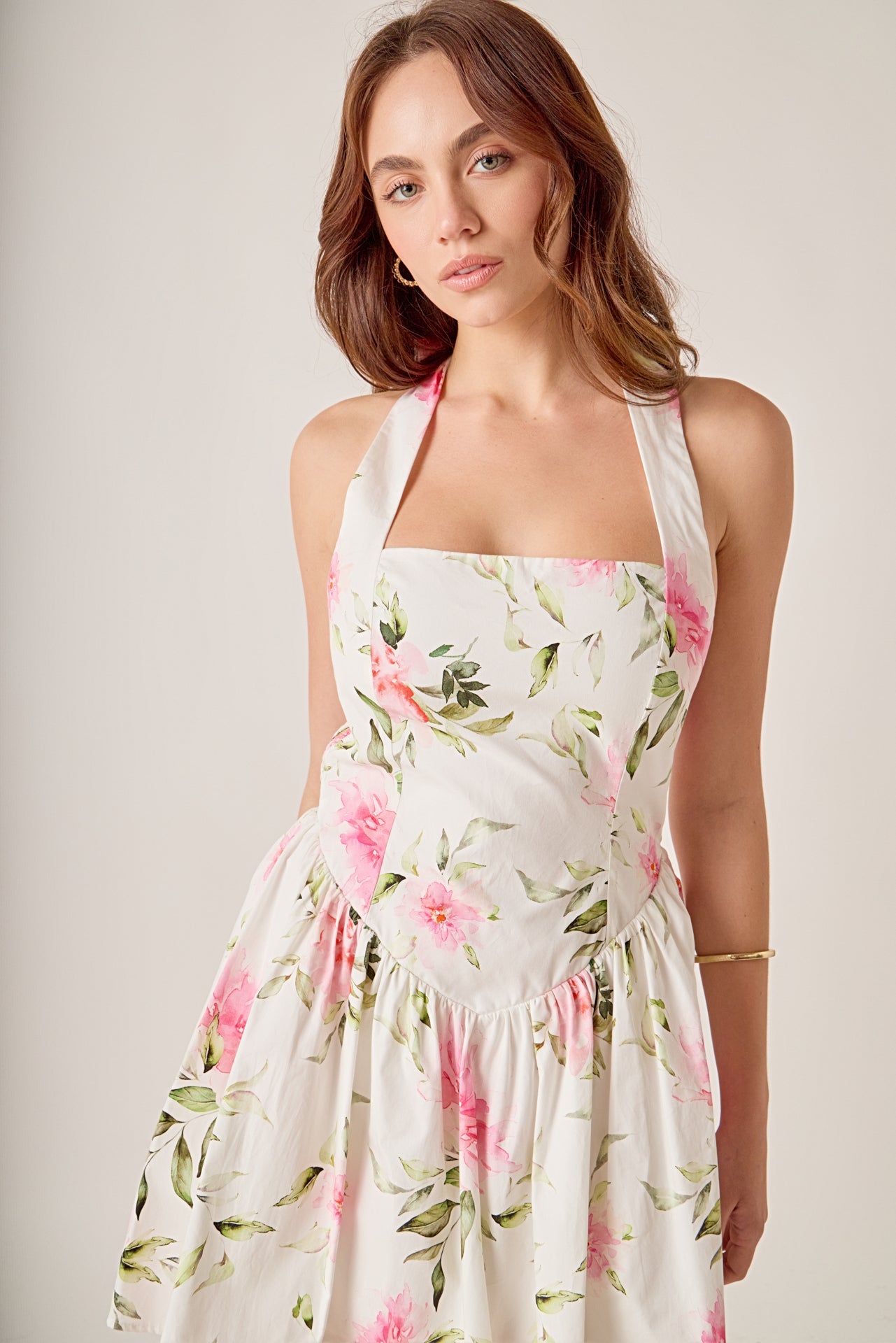 Halter-Neck Tulip Dress