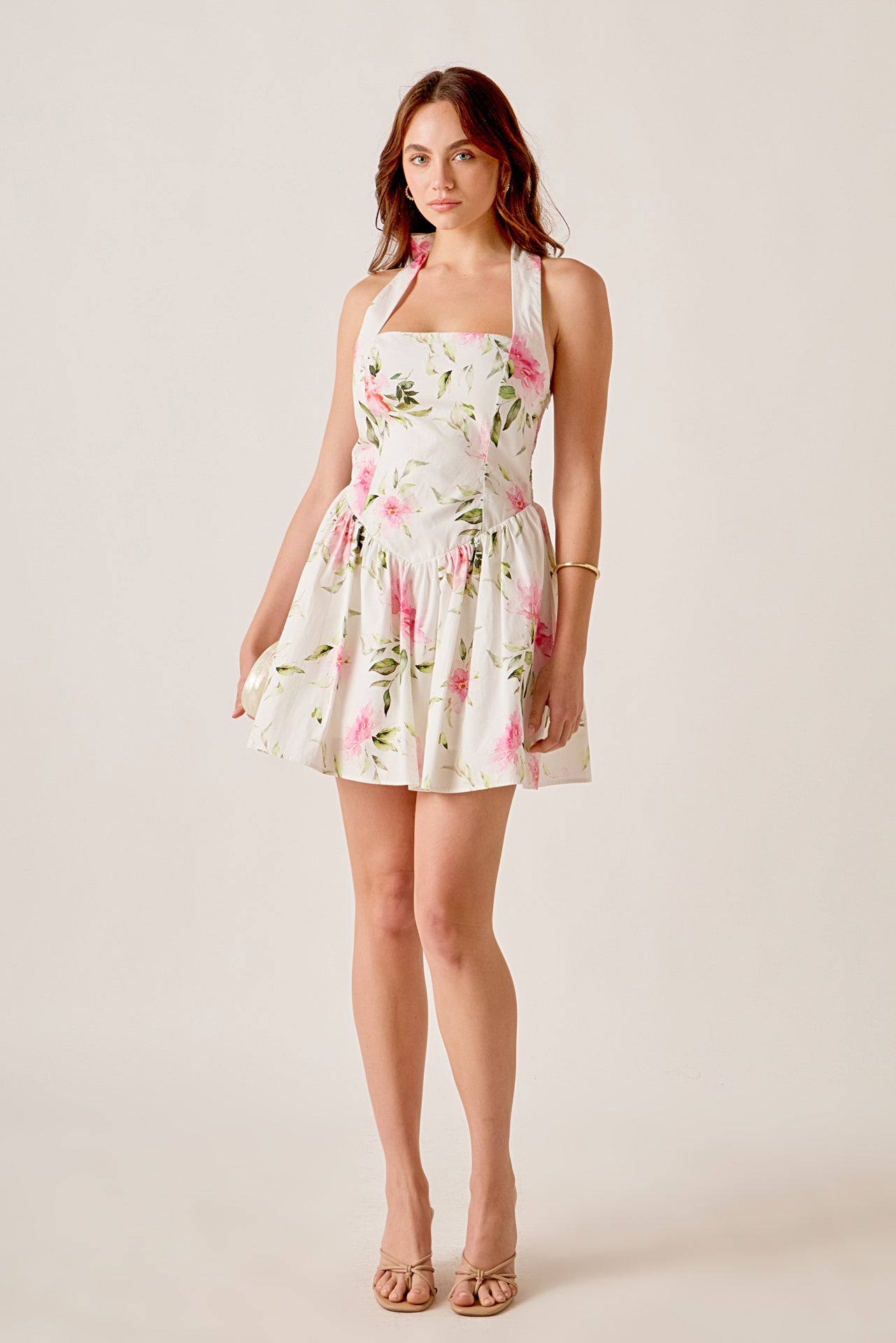 Halter-Neck Tulip Dress