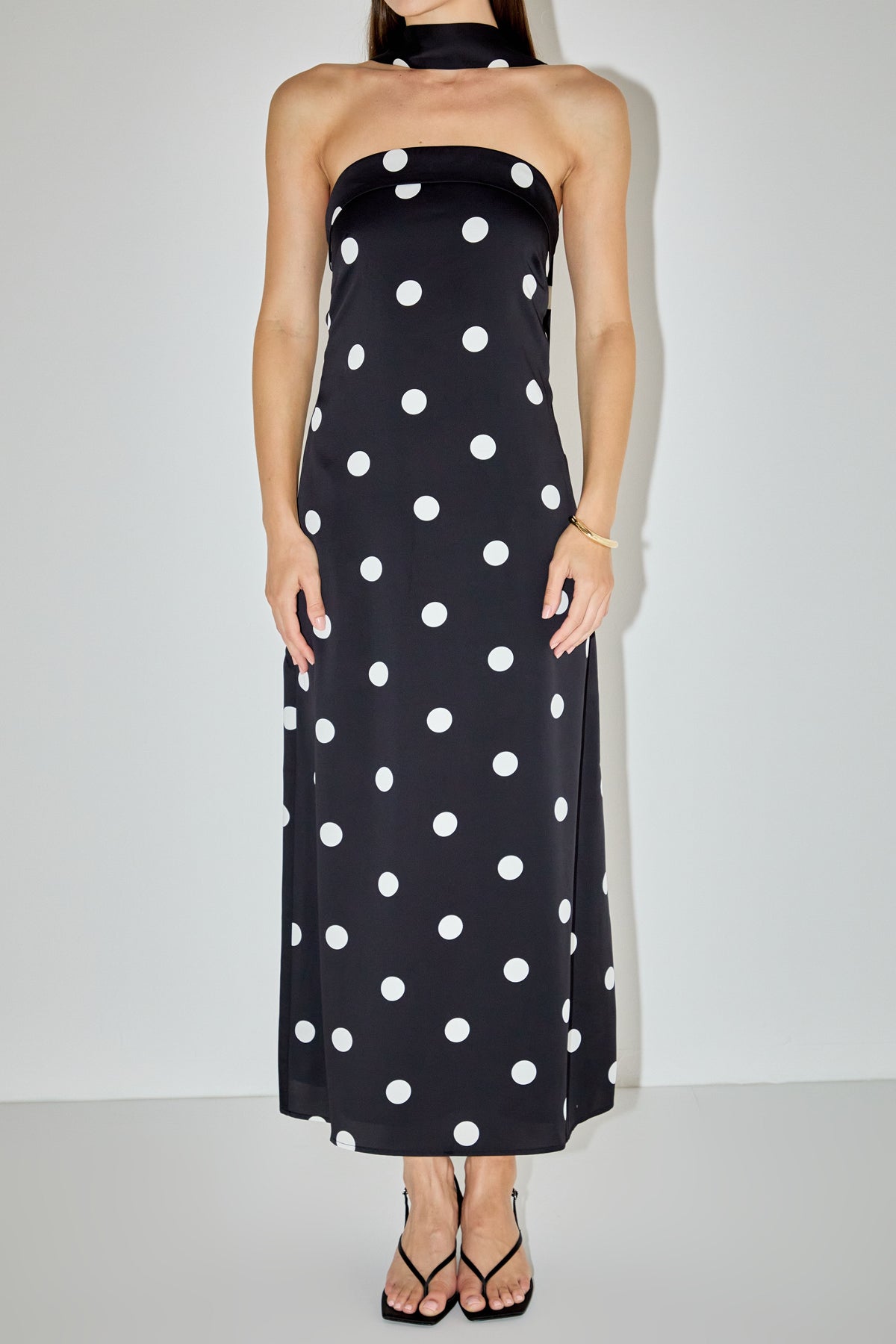 Polka Dot Backless Dress