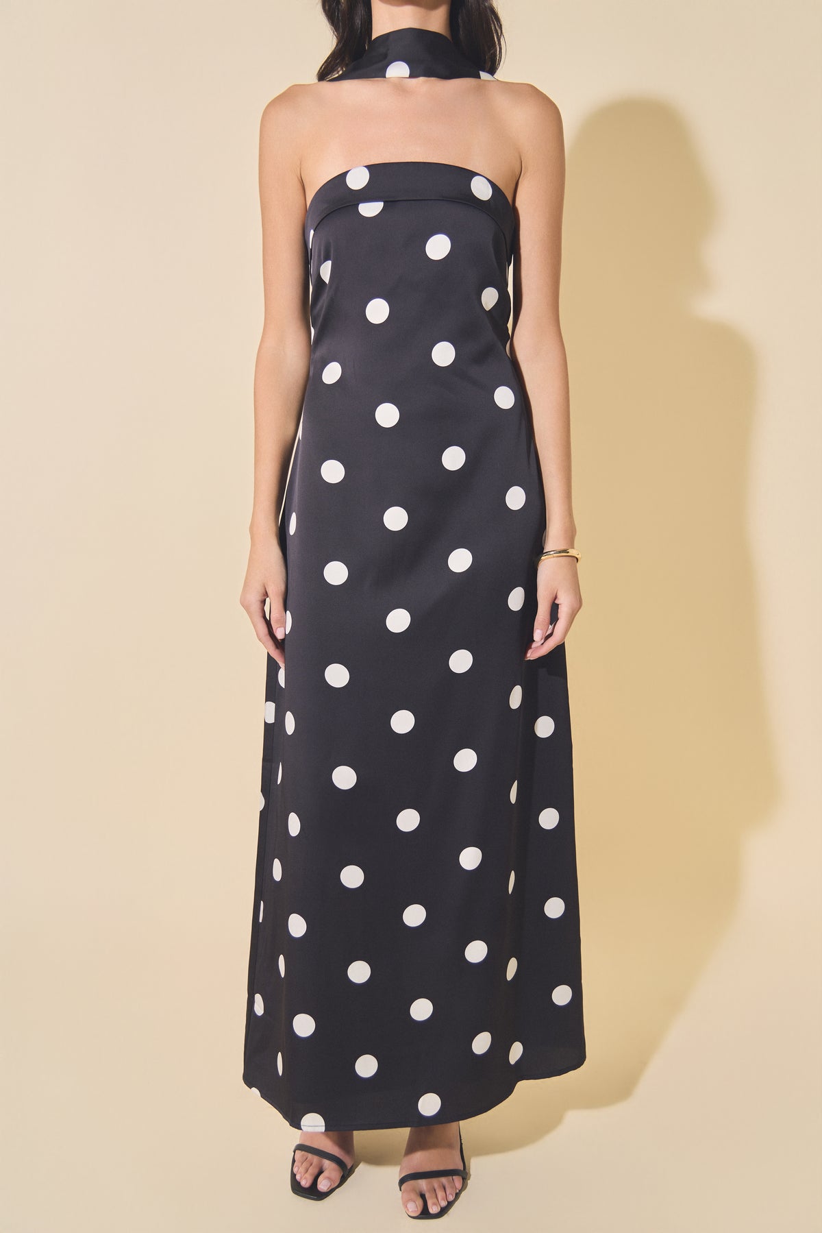 Polka Dot Backless Dress