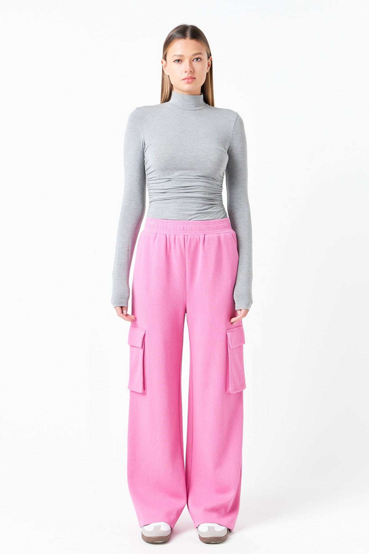 GREY LAB - Wide Knit Pants with Pockets - PANTS available at Objectrare