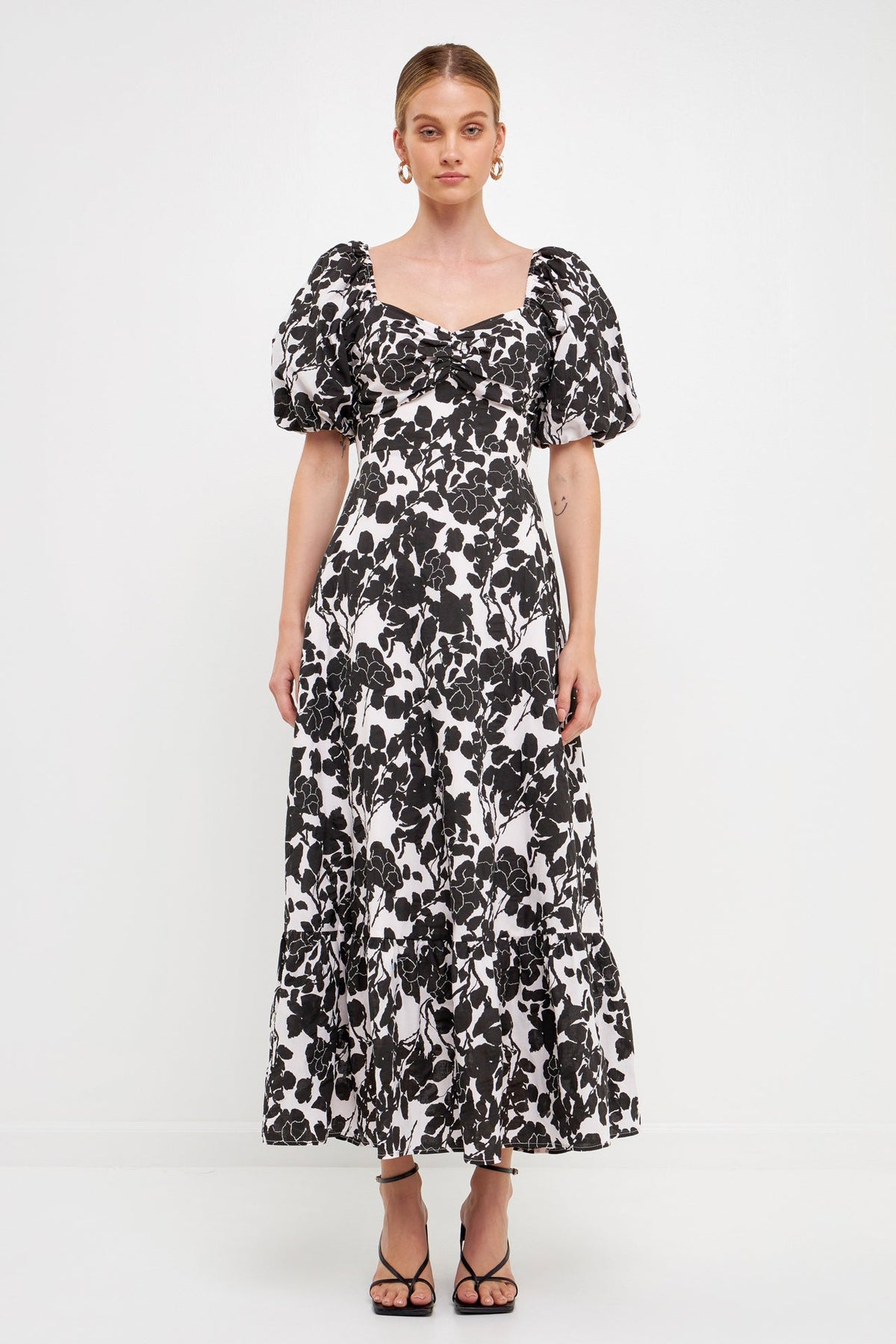 FREE THE ROSES - Floral Cut-Out Maxi Dress - DRESSES available at Objectrare