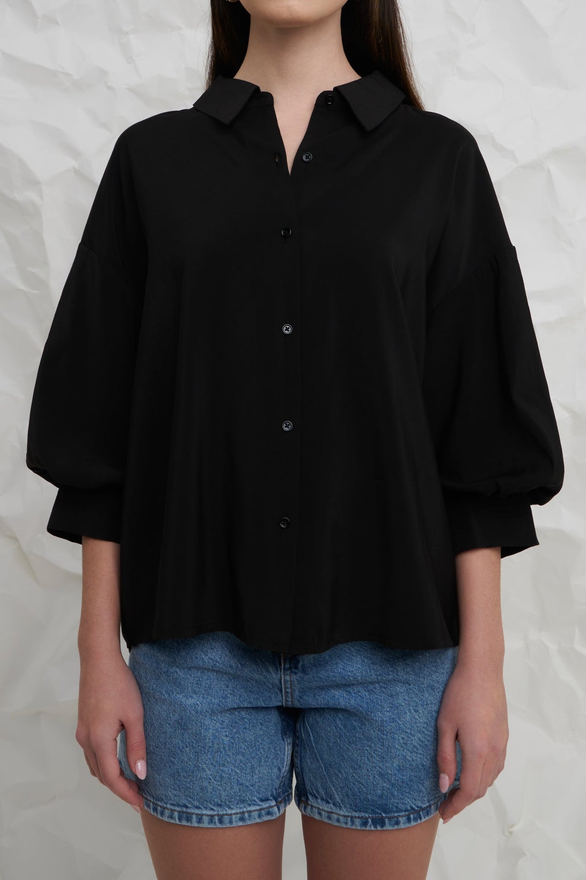 ENGLISH FACTORY - Balloon Sleeve Shirt - TOPS available at Objectrare